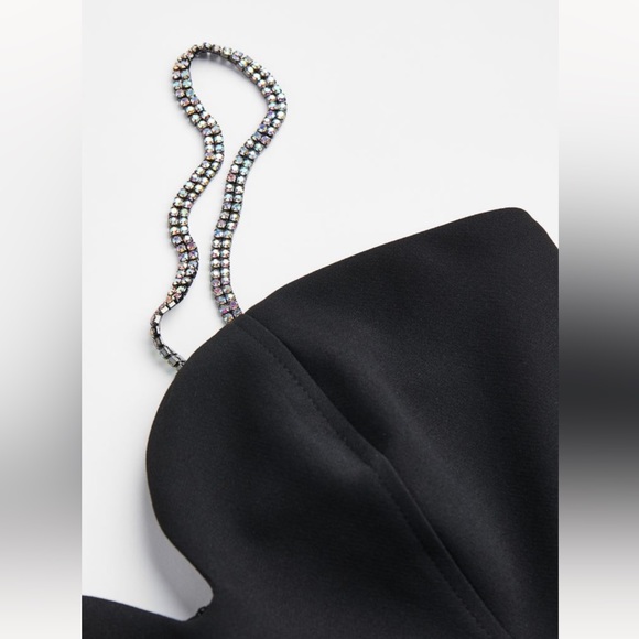 H&M Black Mini Dress NWT - Picture 4 of 5